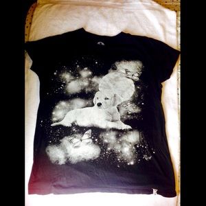 🐶 B&W Puppy Medium t-shirt🐶